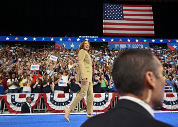 Kamala Harris, shown here at a campaign rally in Arizona, has been greeted by a surge of enthusiasm since President Joe Biden dropped out of the race and endorsed her instead / ©AFP