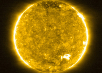 Photo of the Sun taken by the Extreme Ultraviolet Imager of the European Space Agency's Solar Orbiter probe, distributed by the ESA on July 16, 2020. ©AFP