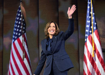 US Vice President Kamala Harris pledged to unify Americans as she accepted the Democratic presidential nomination / ©AFP