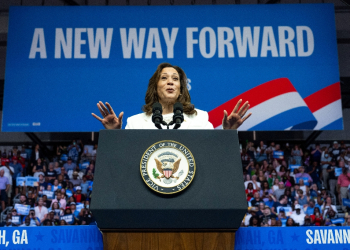 Democratic presidential candidate Kamala Harris speaks at a campaign rally in Savannah, Georgia on August 29, 2024 / ©AFP