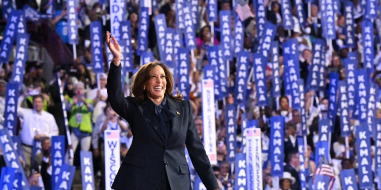 Kamala Harris's  presidential campaign has raised $540 million in just over a month / ©AFP