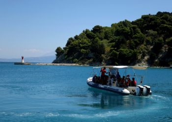 The once fortified island of Sazan is set for a major overhaul. ©AFP