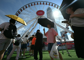 China sweated through its hottest July on record last month. ©AFP