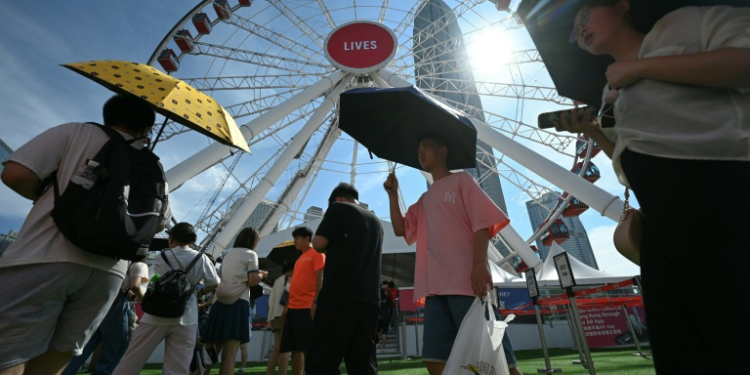 China sweated through its hottest July on record last month. ©AFP