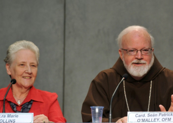 US Cardinal Sean O'Malley (right) with Marie Collins, a campaigner against clerical abuse. ©AFP