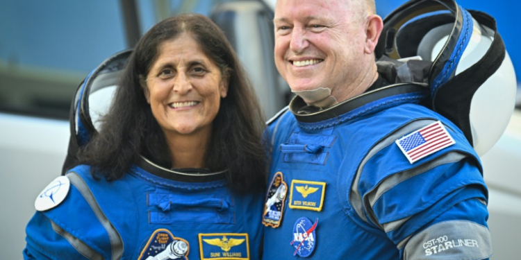 Veteran NASA astronauts Butch Wilmore and Suni Williams were expected to only stay eight days at the ISS, but face a possible eight-month wait to return home. ©AFP