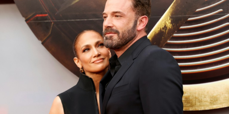 Jennifer Lopez and Ben Affleck arrive for the world premiere of 'The Flash' in Hollywood, California in June 2023. ©AFP