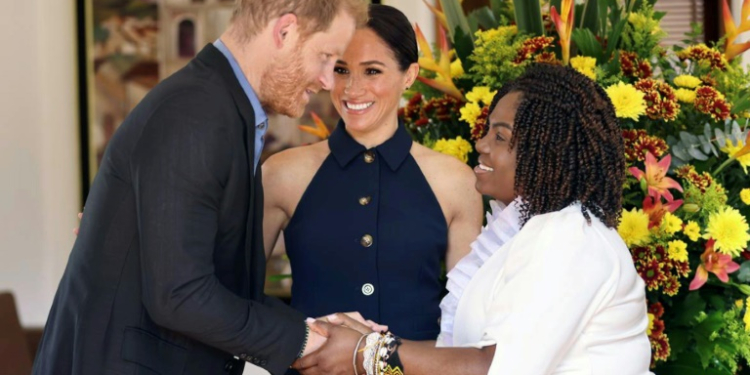 Britain's Prince Harry and his wife Meghan are in Colombia to participate in a series of events against discrimination and cyber-harassment. ©AFP