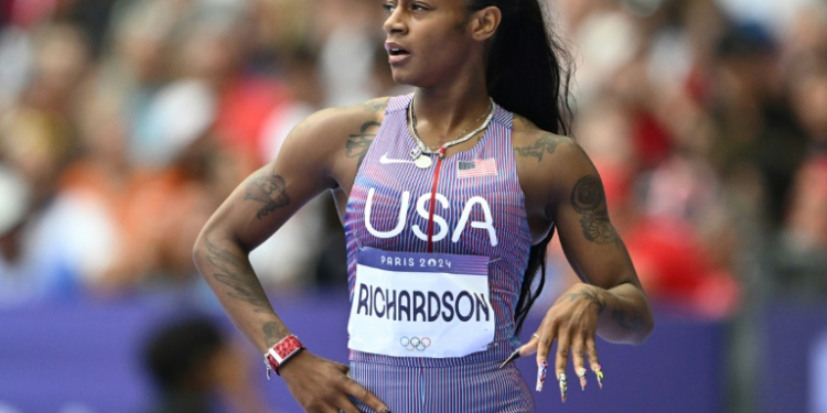 Sha'Carri Richardson eased through her 100m heat on her Olympics debut. ©AFP