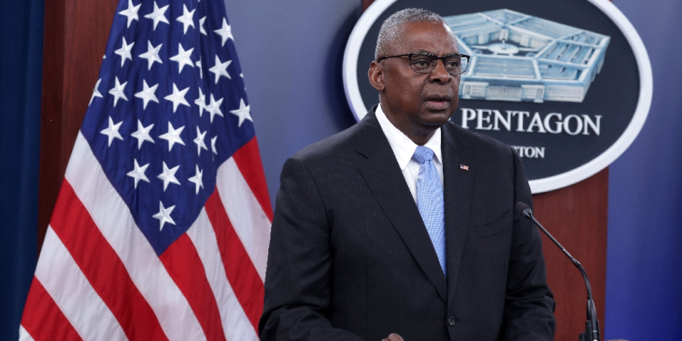 US Secretary of Defense Lloyd Austin, pictured at the Pentagon on July 25, 2024, has scrapped plea agreeemnts with 9/11 mastermind Khalid Sheikh Mohammed and two alleged accomplices / ©AFP