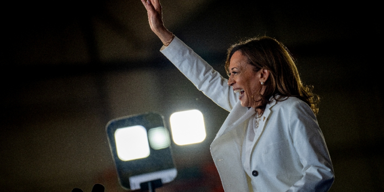 Kamala Harris has vowed 'not to be silent' about the suffering of Palestininans / ©AFP