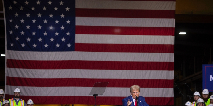 Former U.S. President and current Republican Presidential nominee Donald Trump pledged to have the government or insurance companies pay for IVF treatment if elected for a second term during a rally Thursday in Potterville, Michigan / ©AFP