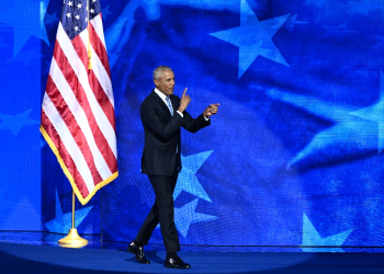 Former US president Barack Obama, in a rousing speech to the Democratic National Convention, said presidential nominee Kamala Harris 'is ready for the job' / ©AFP