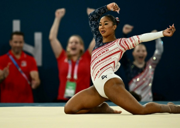 American Jordan Chiles says she has been devastated by being stripped of a floor exercise bronze medal at the Paris Olympics. ©AFP