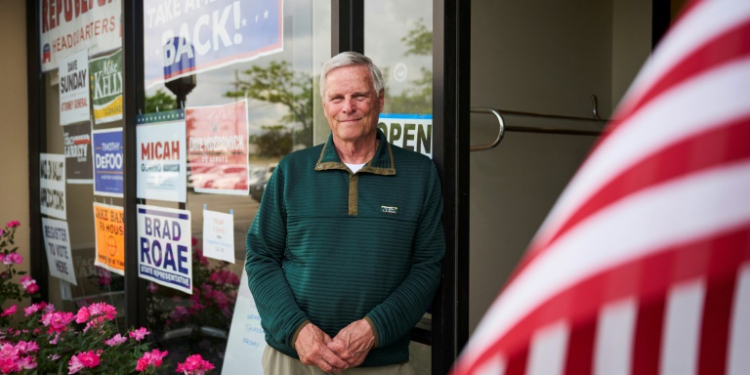 Tom Eddy, chairman of the Erie County Republican Party, is putting his faith in voting via mail in the November 2024 election . ©AFP