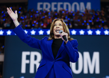 Kamala Harris is set to formally accept the Democratic presidential nomination at the convention in Chicago / ©AFP