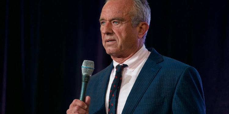 US Independent presidential candidate Robert F. Kennedy Jr. speaks at the Libertarian National Convention at the Washington Hilton in Washington, DC, on May 24, 2024 / ©AFP