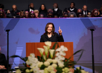 US Vice President Kamala Harris said she was 'honored' to be named the Democratic presidential nominee / ©AFP