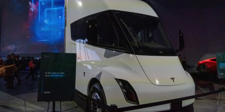 A crash involving a Tesla Semi took place in the wee hours of August 19, a US agency said.. ©AFP