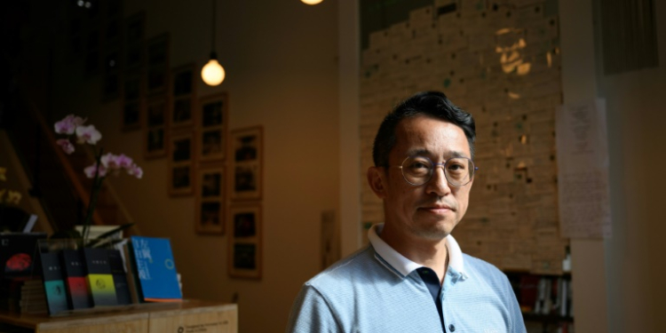 Yu Miao, owner of JF Books, said his original store, Jifeng Bookstore, closed in China in early 2018. ©AFP