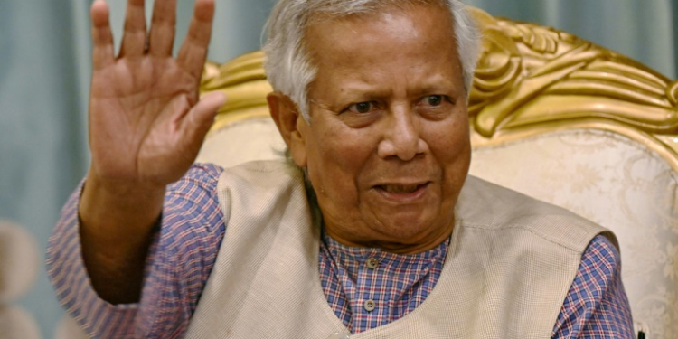 Muhammad Yunus, a Nobel Peace Prize laureate, was appointed his nation's 'chief advisor' in August following a bloody, student-led uprising that ousted autocratic ex-premier Sheikh Hasina . ©AFP