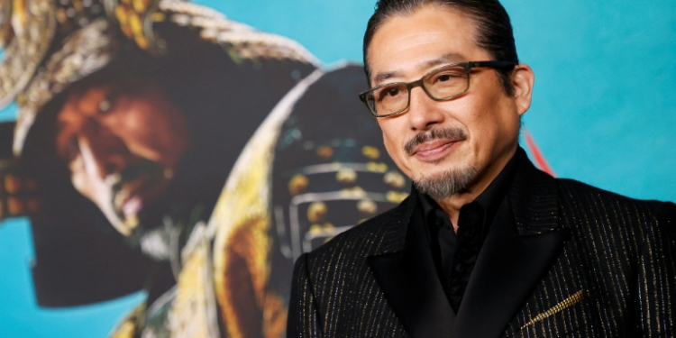 Japanese actor and producer Hiroyuki Sanada could have a very big night at the Emmys with 'Shogun'. ©AFP