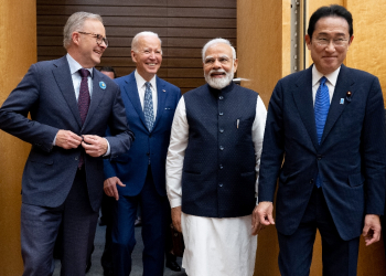 US President Joe Biden is hosting Japanese Prime Minister Fumio Kishida, Indian Prime Minister Narendra Modi and Australian Prime Minister Anthony Albanese / ©AFP