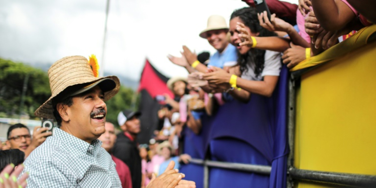 Venezuelan election officials said incumbent Nicolas Maduro won with 52 percent of votes cast in July 28 polls. ©AFP