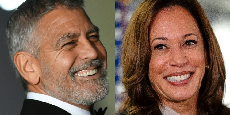 Hollywood celebrities like George Clooney are flocking to endorse Democratic candidate Kamala Harris for US president / ©AFP