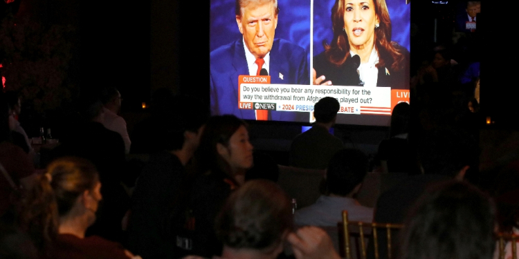 The Trump-Harris debate was watched by 67 million viewers in the United States / ©AFP