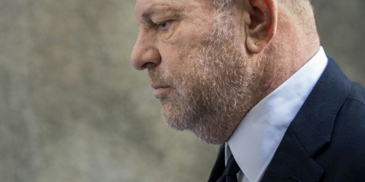 Hollywood producter Harvey Weinstein, seen here in a 2018 file photo, has been indicted on a new sex crime charge in New York. ©AFP