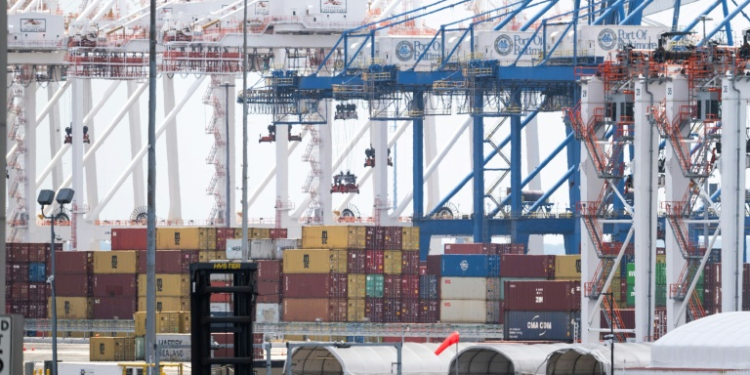 The moves does include some reprieve for port operators on Chinese cranes. ©AFP