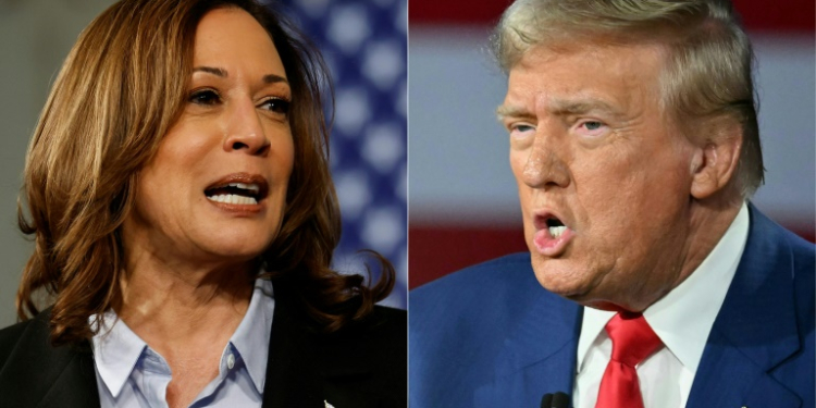 Kamala Harris and Donald Trump will meet for the first time in person at the debate. ©AFP