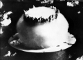 A file photo from July 1946 shows the mushroom cloud following nuclear testing on Bikini Atoll in the Marshall Islands                  . ©AFP