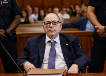 Harvey Weinstein in Manhattan Criminal Court for a pretrial hearing, following his overturned sex crimes conviction, in New York City, July 19, 2024. ©AFP