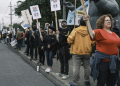 Striking Boeing workers hold rally at the Boeing Portland Facility on September 19, 2024. ©AFP