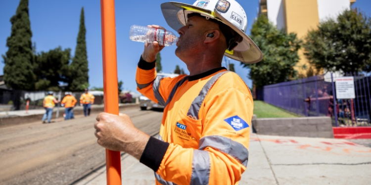 California suffered a heatwave in early September. ©AFP