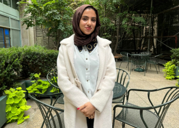 Areej Essam, 17, UNICEF Youth Advocate from Yemen, says investing in children's education will be key to the future. ©AFP