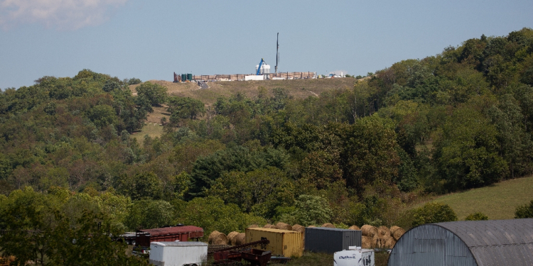 A new natural gas well site under construction in Washington County, Pennsylvania / ©AFP