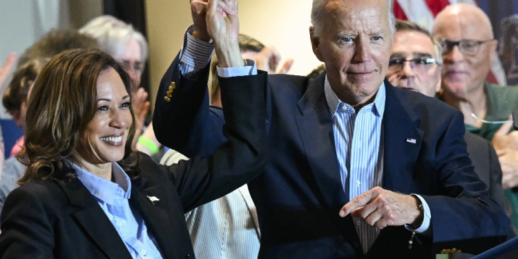 Joe Biden and Kamala Harris campaign in Pittsburgh, Pennsylvania / ©AFP