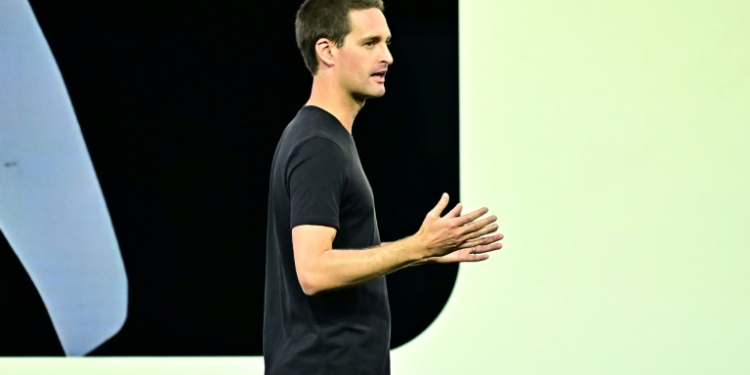 Snap boss Evan Spiegel speaks at the group's annual conference on September 17, 2024 in Santa Monica, California . ©AFP