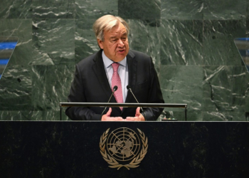 UN Secretary-General Antonio Guterres speaks during the 'Summit of the Future' at UN headquarters in New York on September 22, 2024. ©AFP