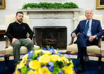 US President Joe Biden meets with Ukraine's President Volodymyr Zelensky in the Oval Office  / ©AFP