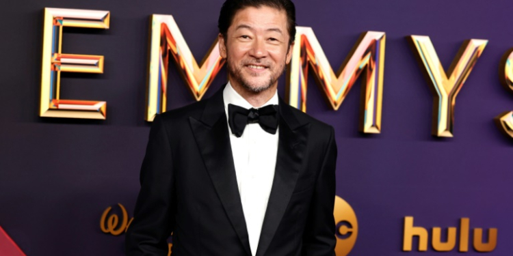 Tadanobu Asano is one of the many stars of 'Shogun' attending the Emmys. ©AFP