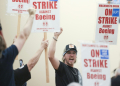 Boeing workers in the Seattle region overwhelmingly voted to strike and reject a contract . ©AFP