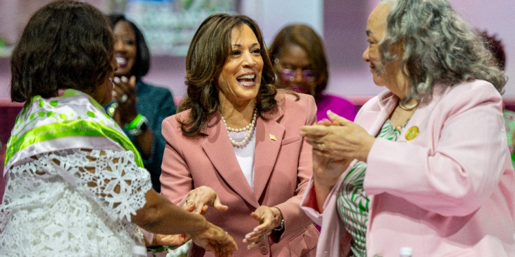 US Vice President Kamala Harris could reap campaign benefits from a wide network at her fingertips: the historically Black Alpha Kappa Alpha sorority  / ©AFP