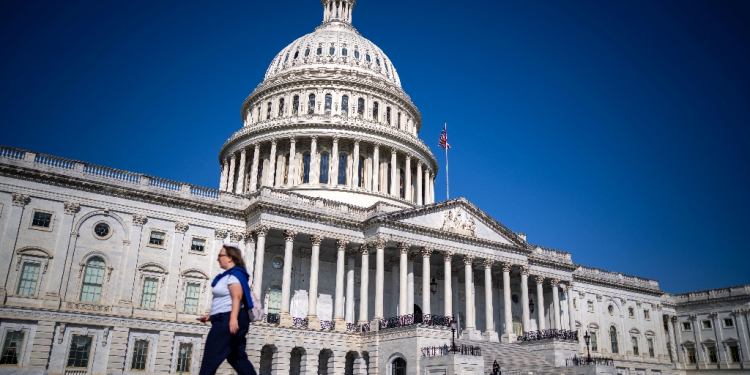 US lawmakers convened at the Capitol to vote on a Republican government funding plan, but it failed to pass amid party divisions / ©AFP