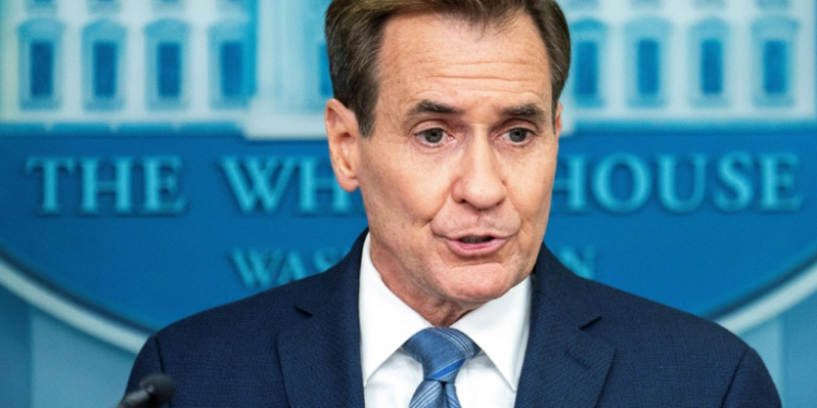 National Security Communications Advisor John Kirby said there was 'still time and space for a diplomatic solution'. ©AFP