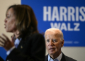 Joe Biden has promised to stay 'on the sidelines' as he supports Kamala Harris / ©AFP