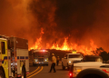 Three huge blazes are burning in hills around Los Angeles. ©AFP